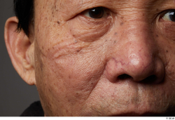 Eye Face Nose Cheek Ear Man Asian Slim Wrinkles Studio photo references